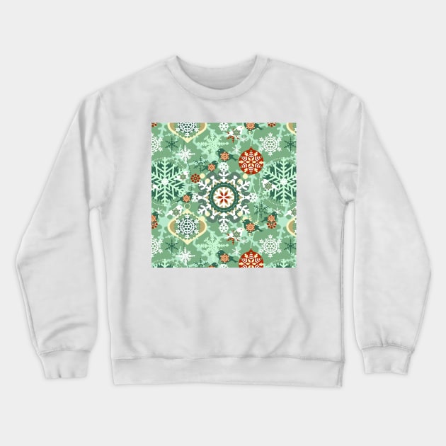 Snow in Garden Crewneck Sweatshirt by BessoChicca